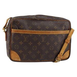 Authentic LOUIS VUITTON Monogram Trocadero 27 Shoulder Bag M51274 LV